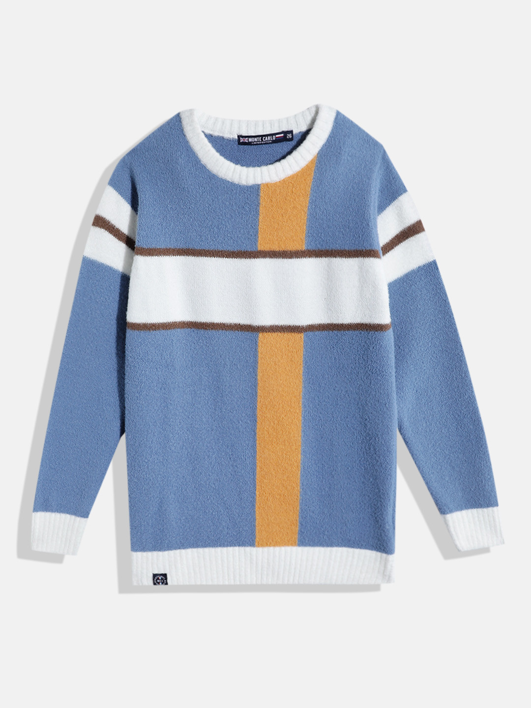 Monte Carlo Boys Colourblocked Fuzzy Sweater