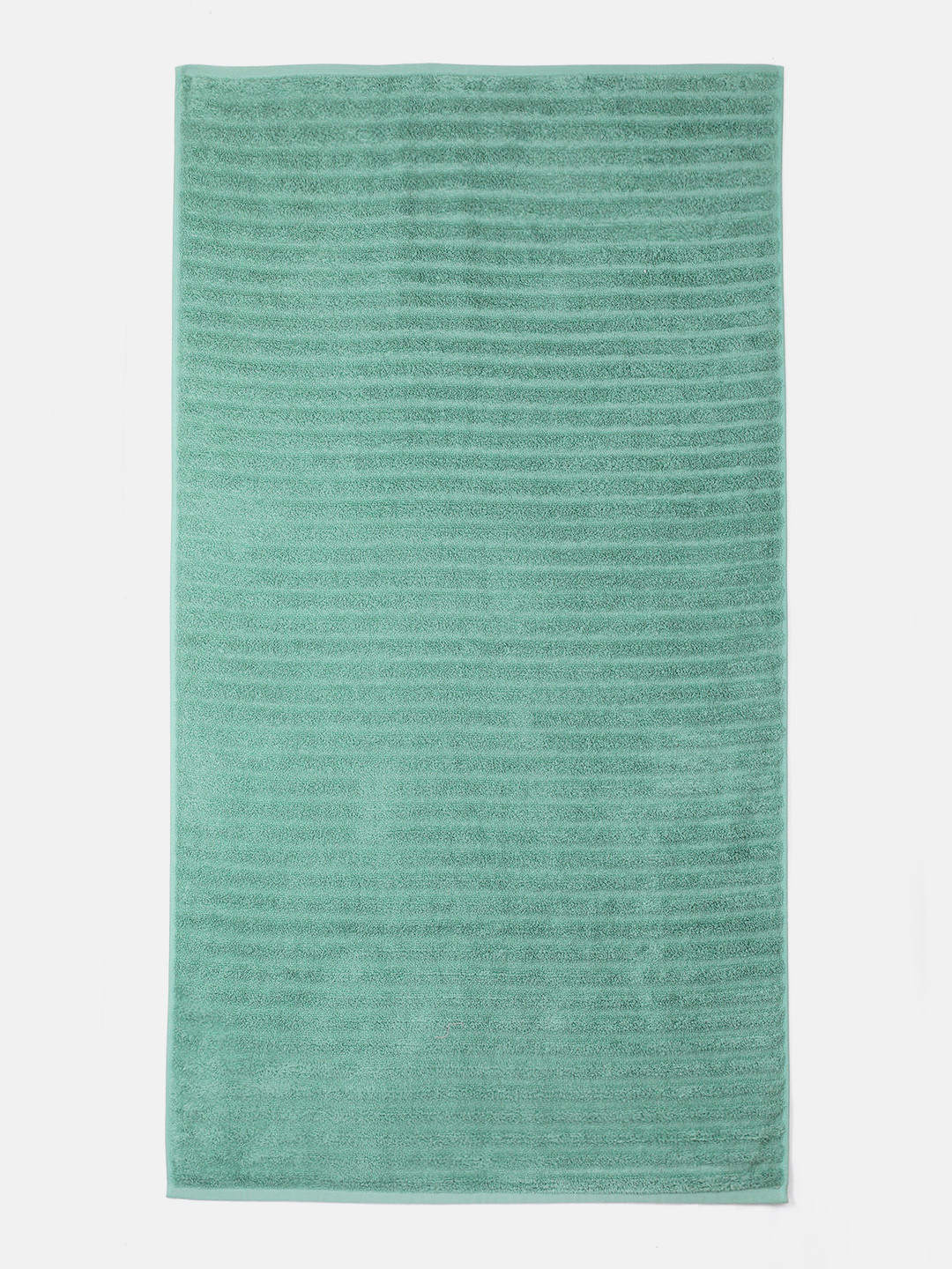 Cayman Green Striped Cotton 500 GSM Bath Towel