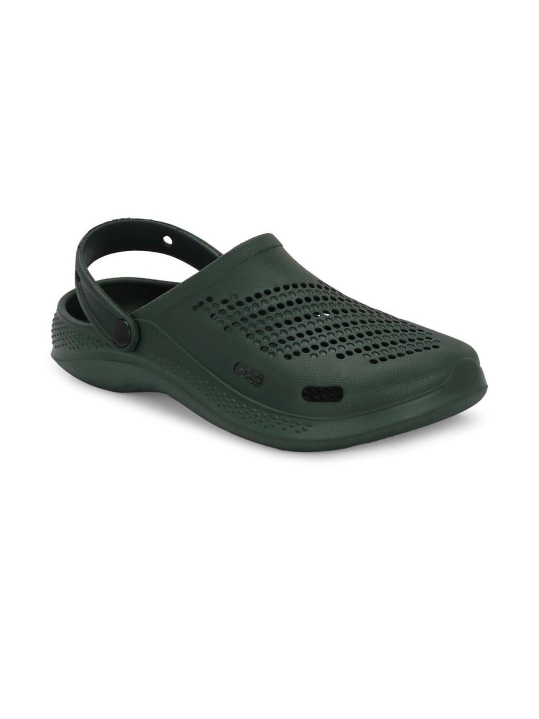 SZN Men Olive Slip-On Clogs Sandals