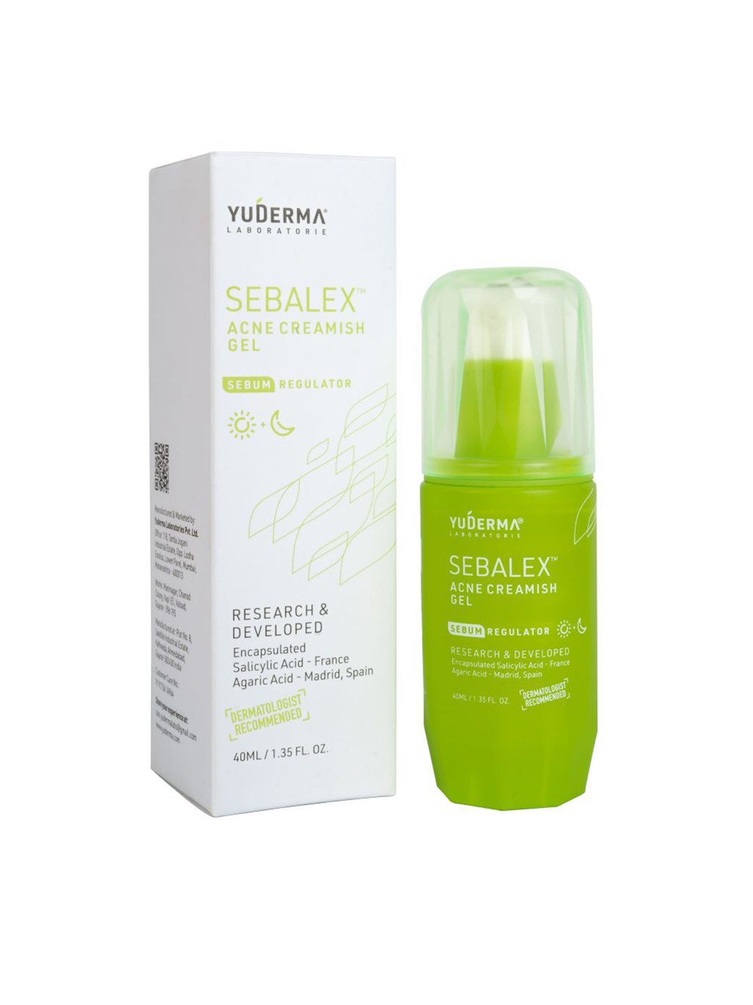Yuderma Laboratories Pvt. Ltd. Sebalex Acne Creamish Gel With Salicylic Acid - 40 ml