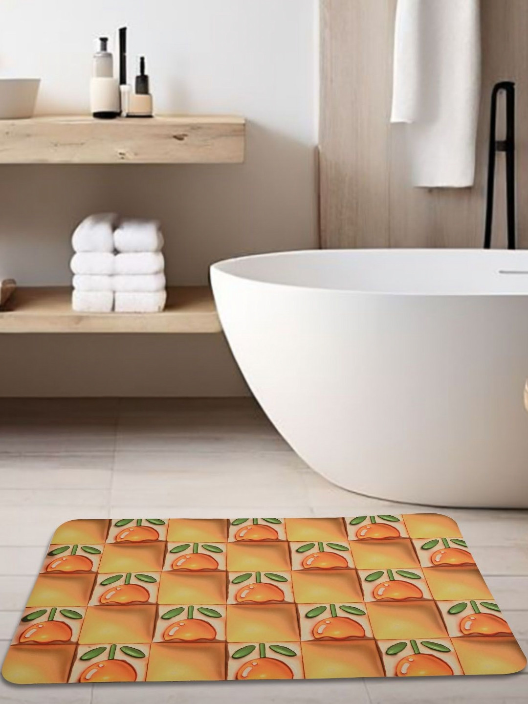 Aura Yellow & Orange-Colored 3D Printed Anti-Skid Doormat