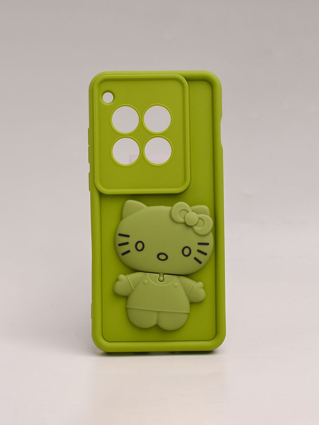 PEEPERLY Women Cartoon Characters OnePlus 12 Meow Makeup Mirror Back Case