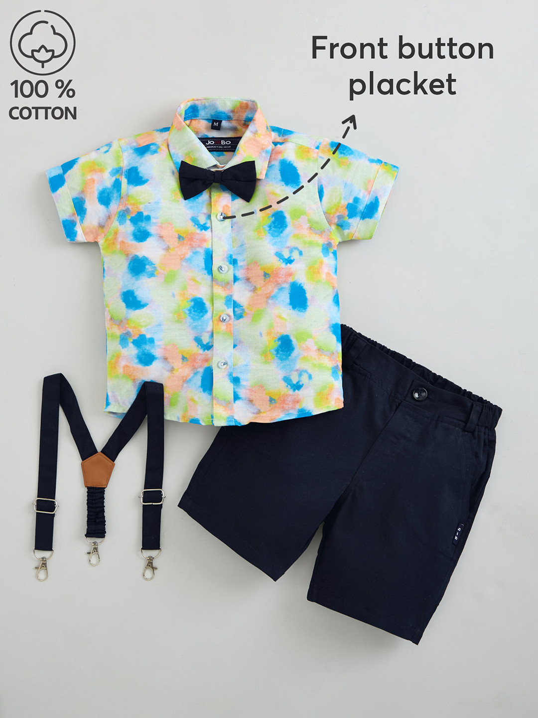 2-Pc Marble Effect Cotton Formal Set