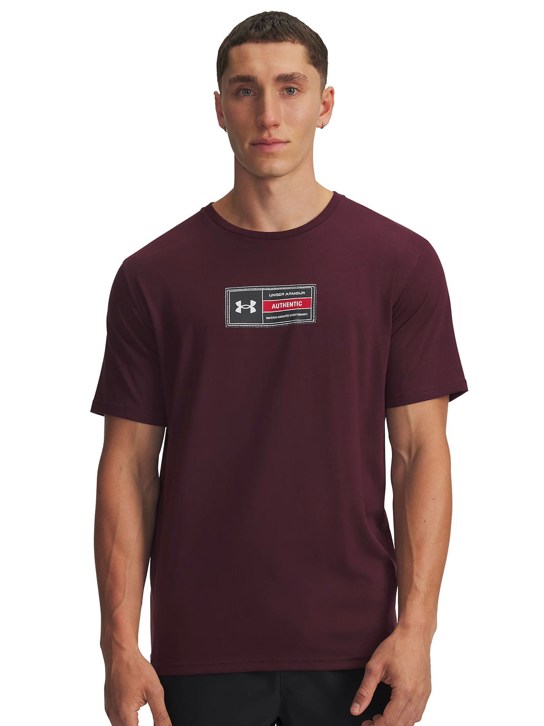 UNDER ARMOUR Printed Woven Label Short Sleeves T-shirt
