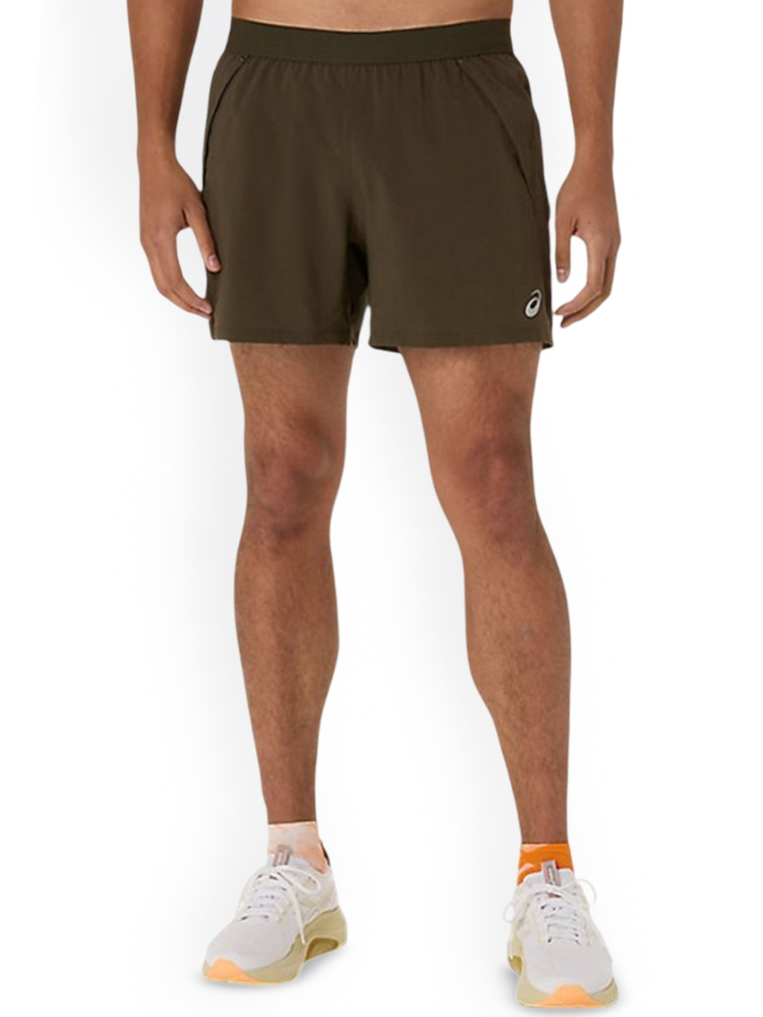 ASICS Road Men Brand Logo Print Relaxed Fit Mid Rise Shorts