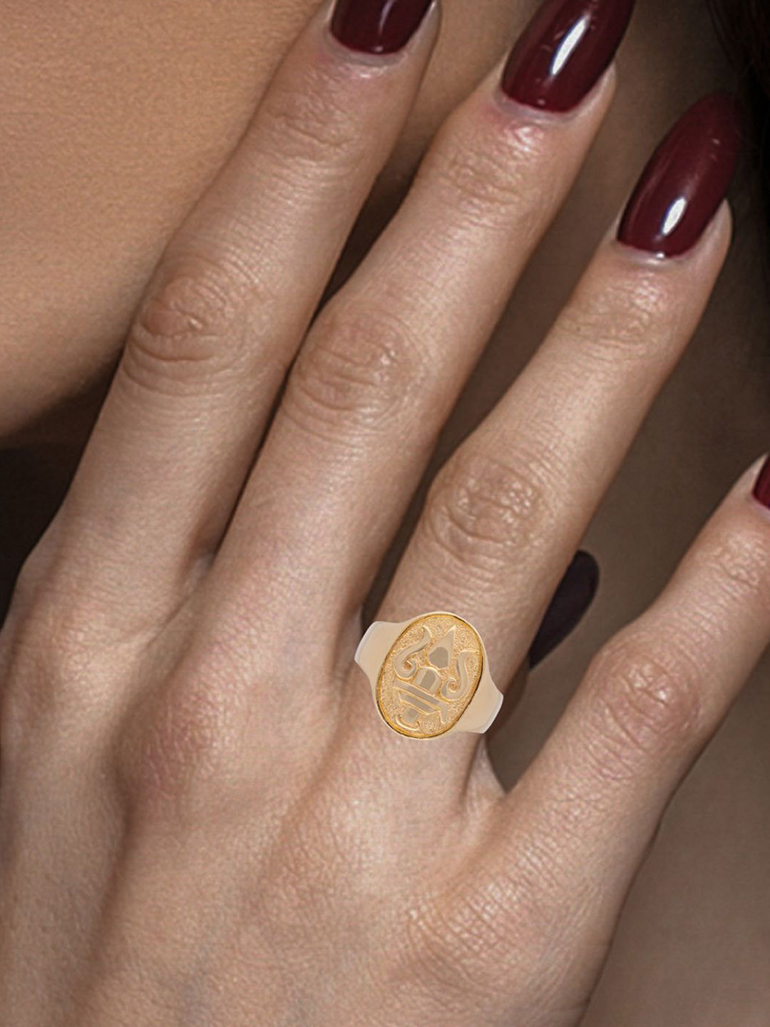 C KRISHNIAH CHETTY JEWELLERS PVT LTD Women 22KT Finger Ring Gold 9.22g