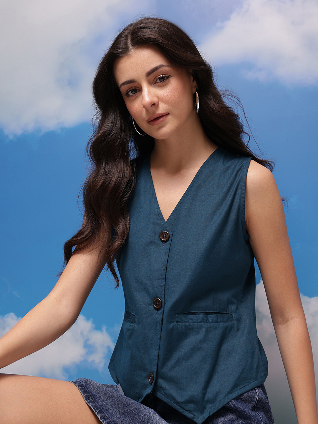 CORSICA Cotton Vest Top
