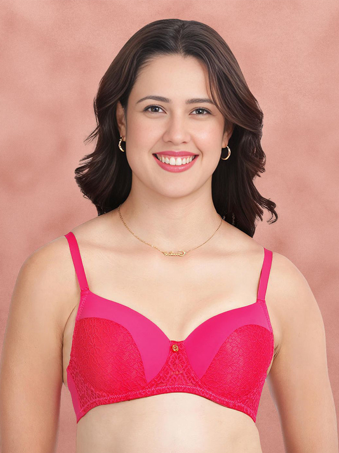 Susie Core Floral Lace Underwired Lightly Padded Push-Up Bra