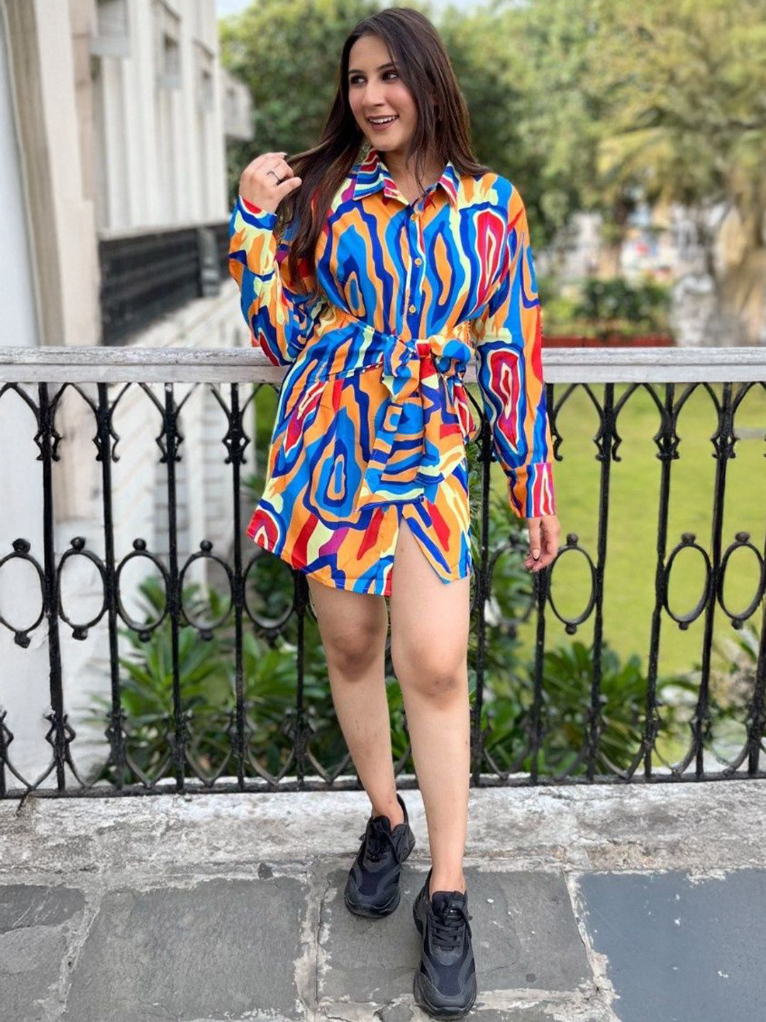 FFI Print Multicolor Printed Top