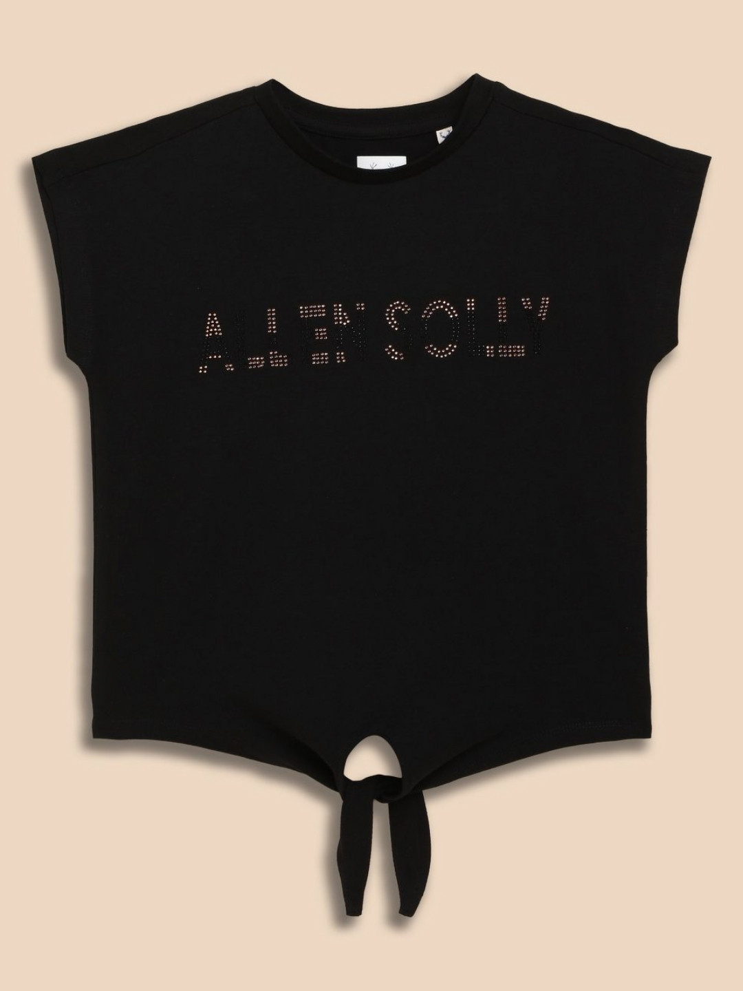 Allen Solly Junior Girls Typography Printed Cap Sleeves Regular Fit T-shirt