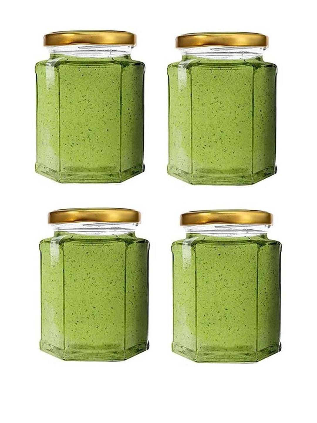 SOMIL Set Of 4 Cylinder Glass Jar Container