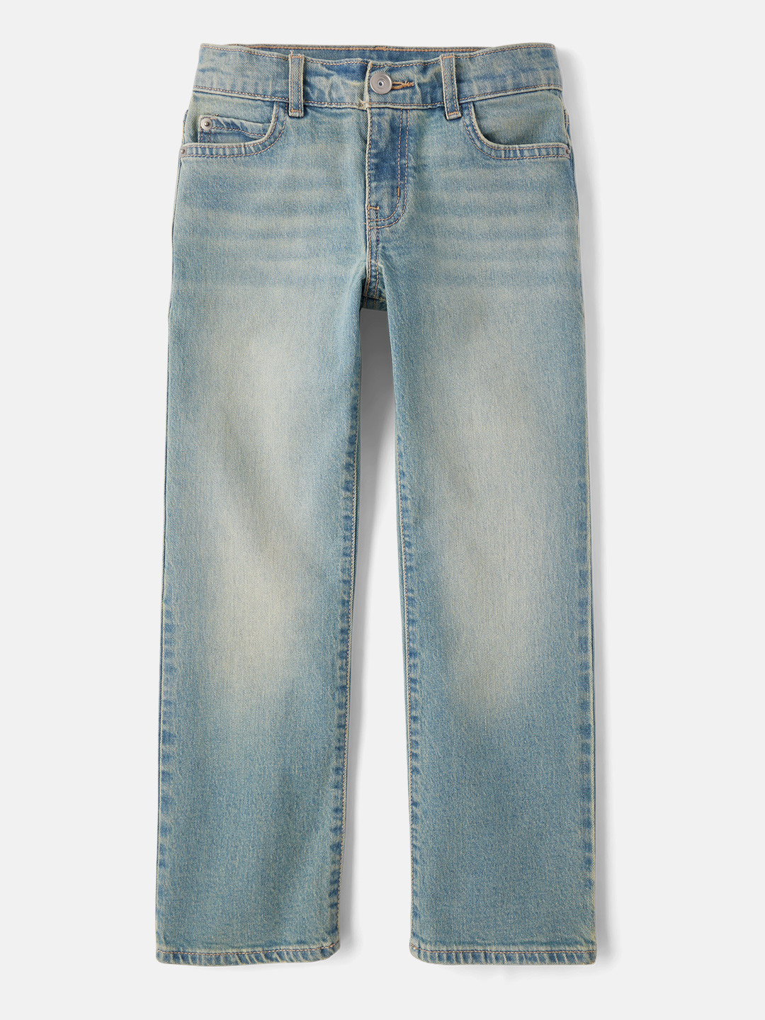 THE CHILDREN'S PLACE Boys 90s Loose Fit Mid-Rise Light Fade Stretchable Jeans