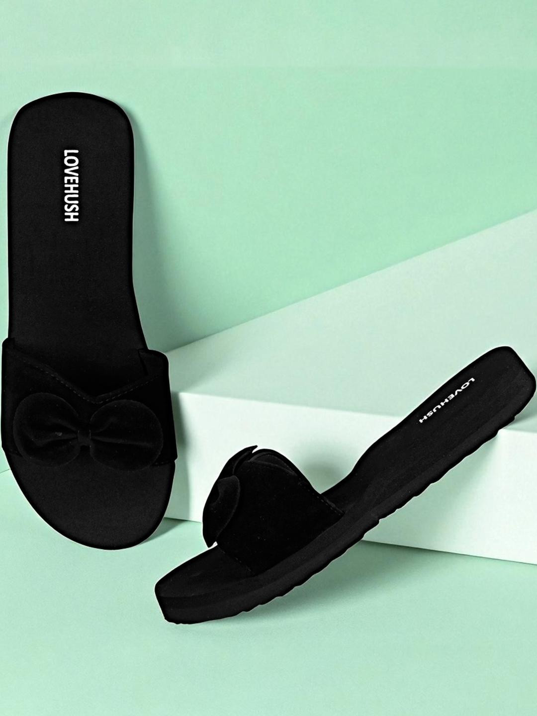 LOVEHUSH Women Rubber Thong Flip-Flops