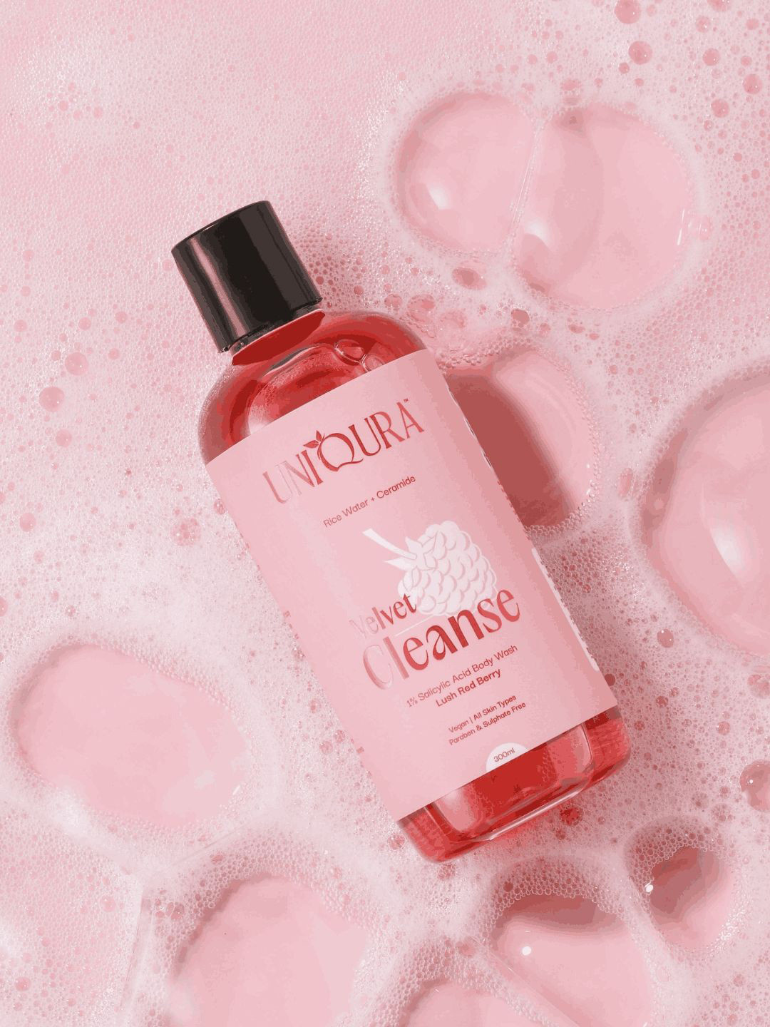 Uniqura Velvet Cleanse Salicylic Acid Body Wash With Ceramide - 300 ml