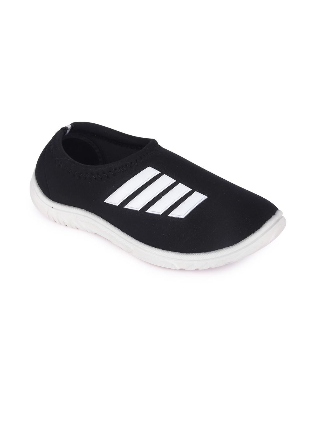 FUEL Women Black Mesh Slip-On Sneakers