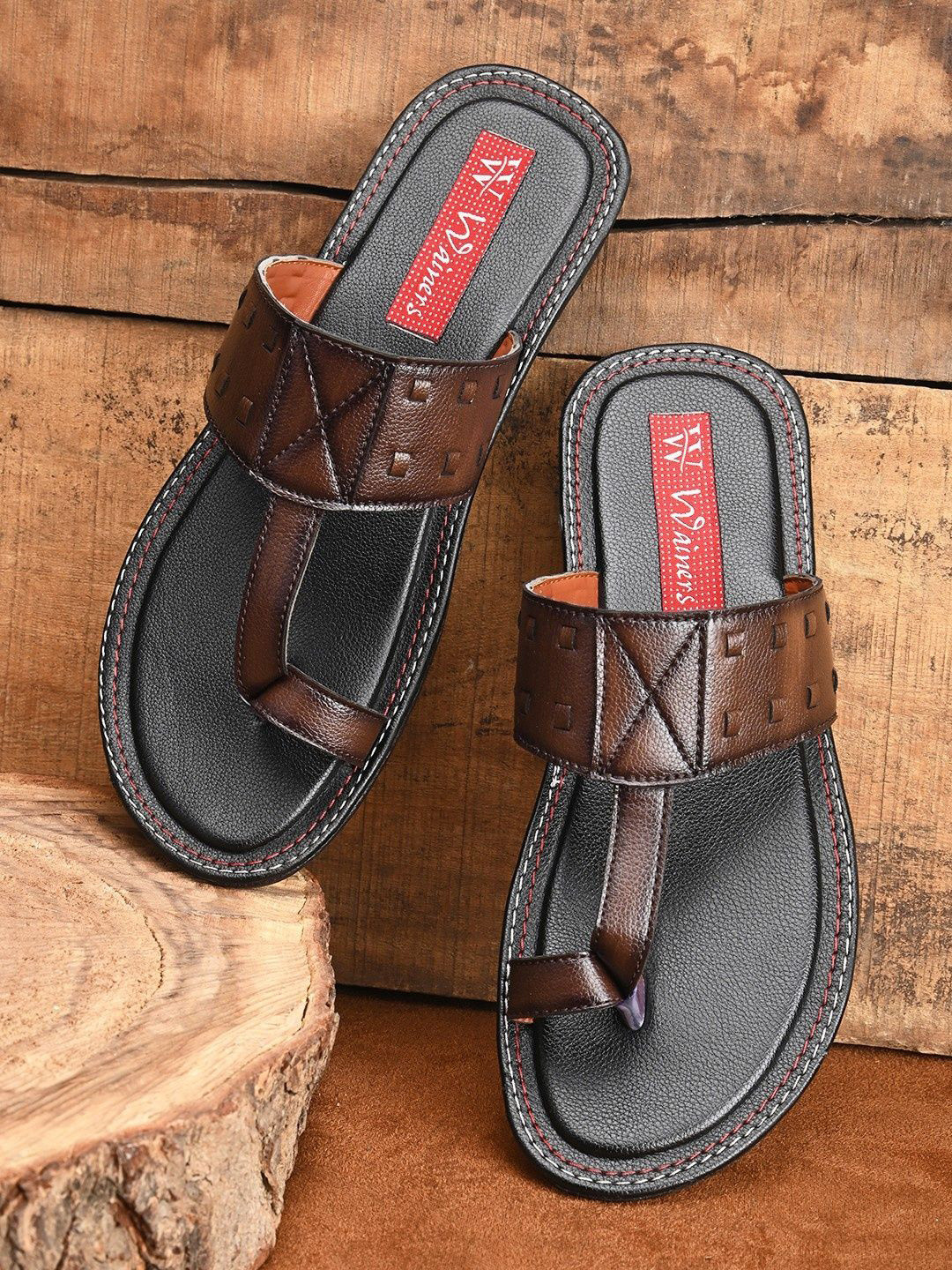 WAINERS Men Heritage Tread Leather Slipper's