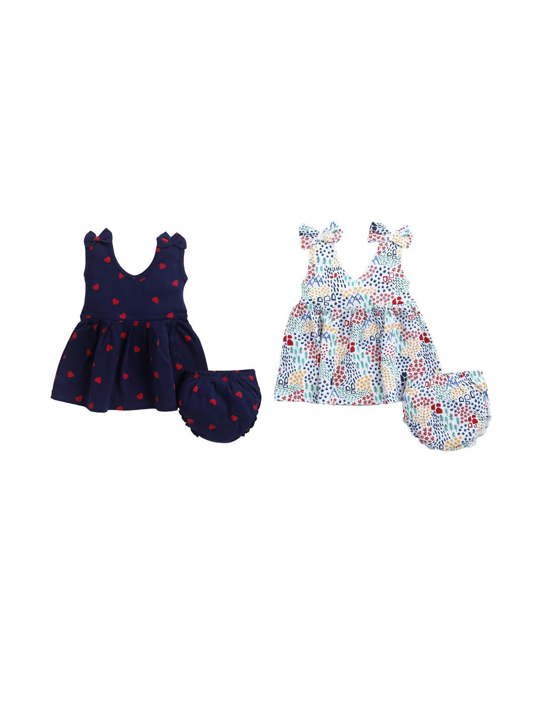 THE COTTON Pack of 2 BABY Print A-Line Dress