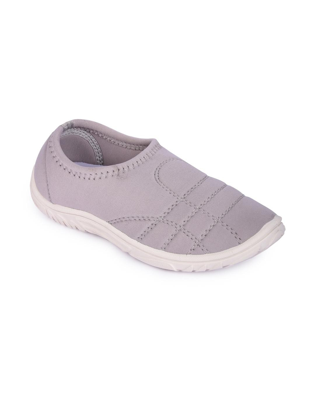 FUEL Women Grey Mesh Slip-On Sneakers