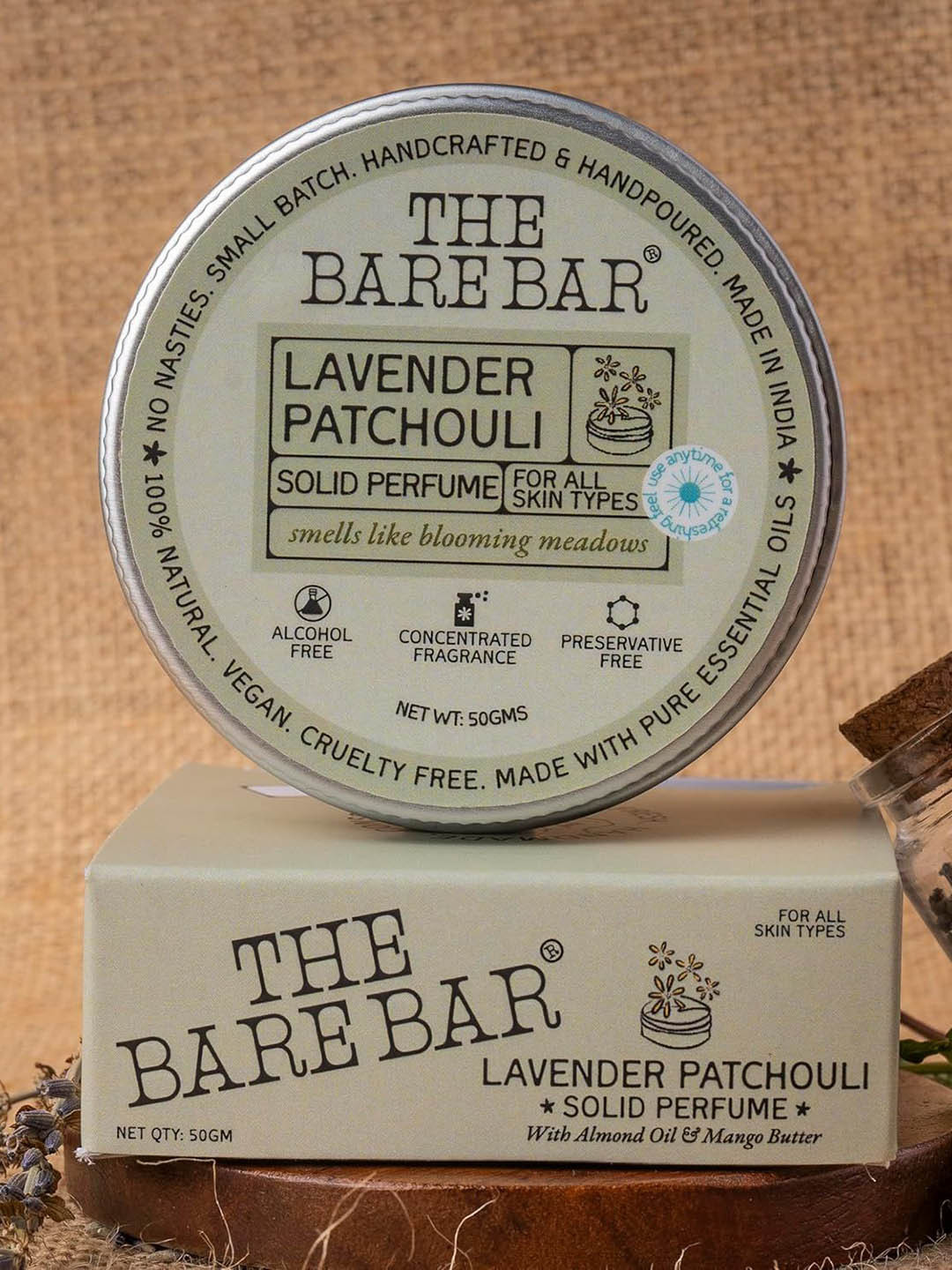 The Bare Bar Lavender Patchouli Perfume - 50 g