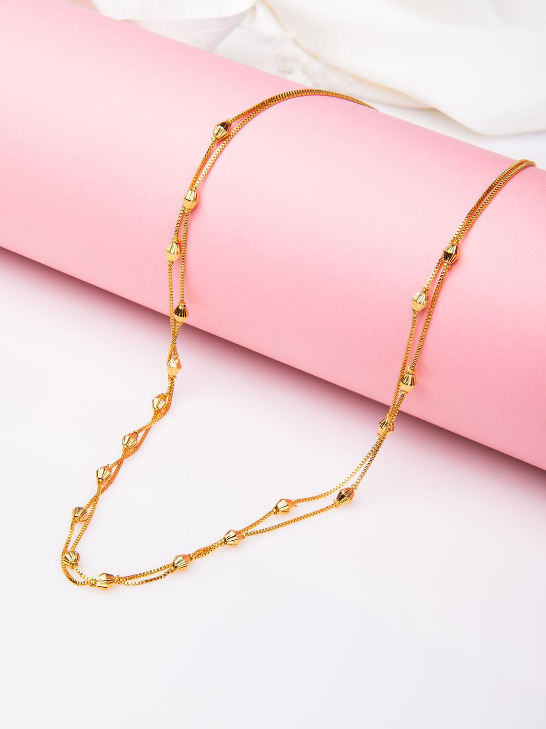 FAA FASHION Gold-Plated Copper  Statement Chain