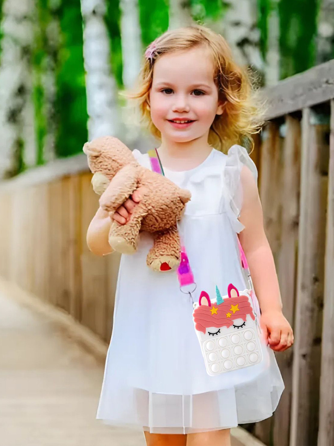 Carry Trip Girls Cute Cartoon Shape Bubble Design Crossbody Sling Bag