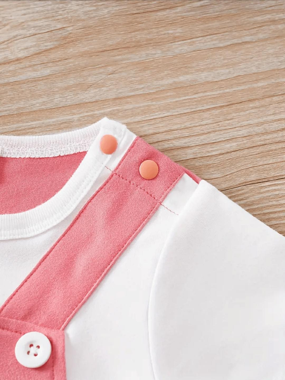 Moda Rapido Boys Red Pure Cotton Solid Clothing Set