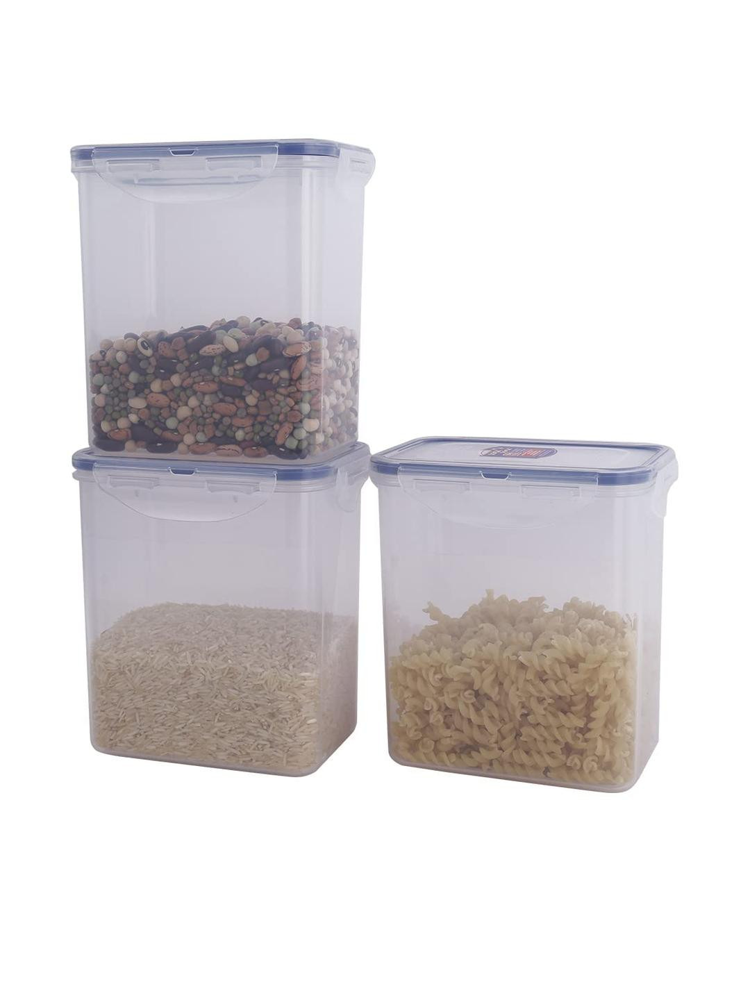 Swasti Mart Pack of 3 Transparent Kitchen Storage Containers