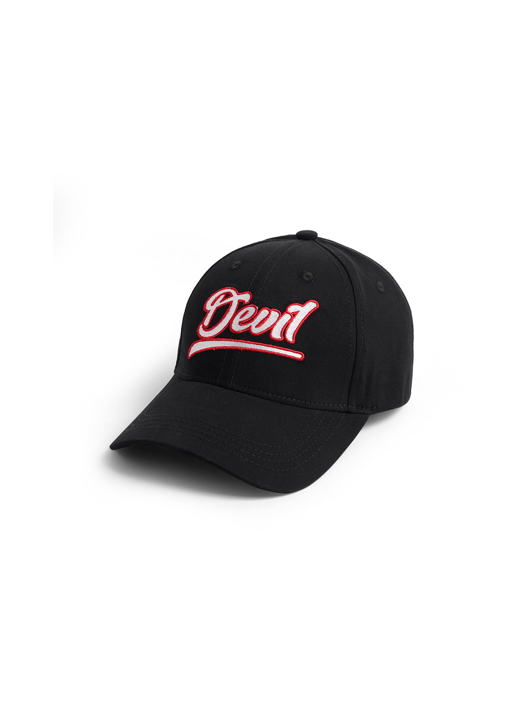 GO DEVIL Men Premium Devil Embroidered Black Cap