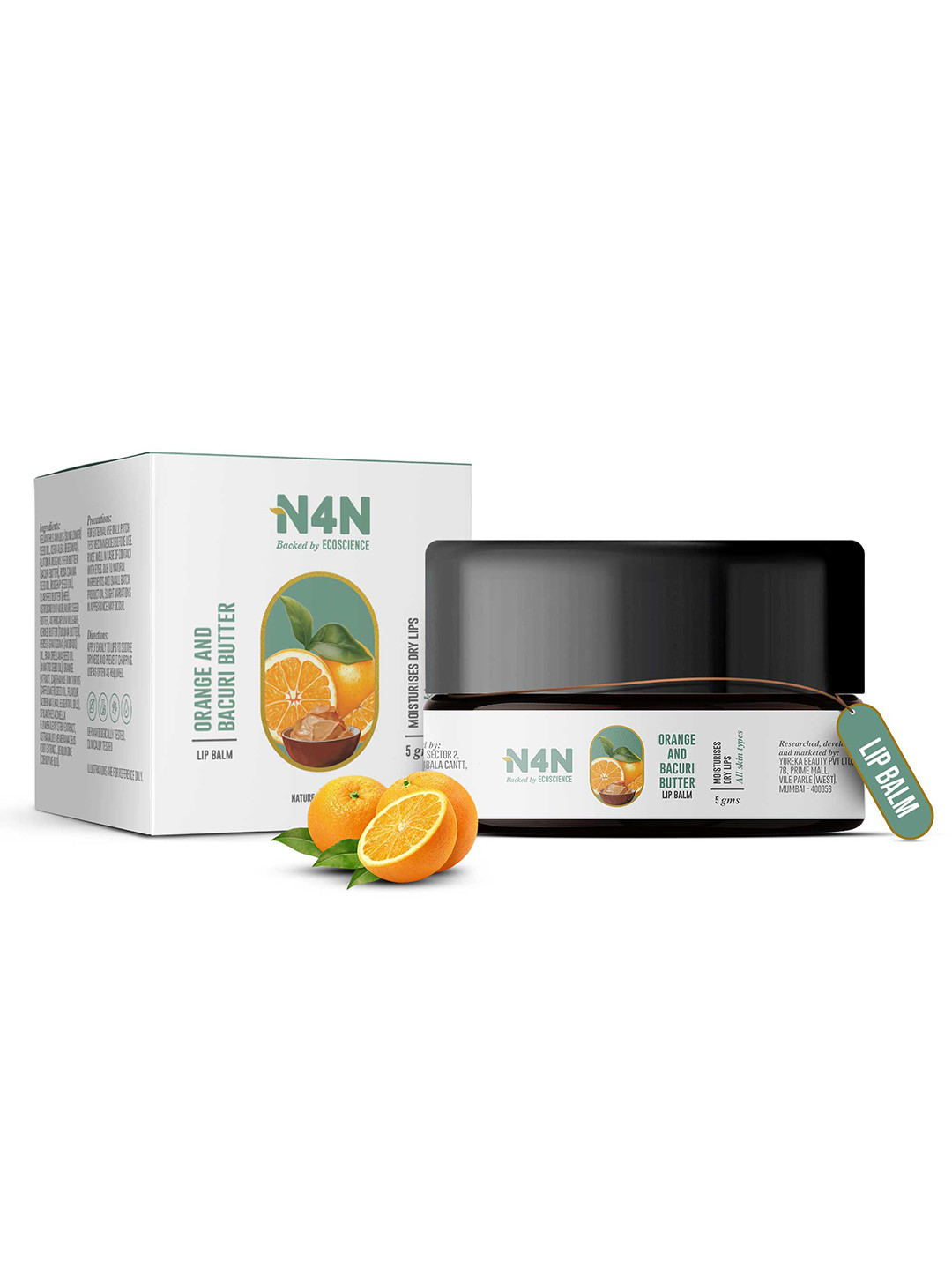 N4N  Orange & Bacuri Butter Moisturizing Lip Balm - 5 g