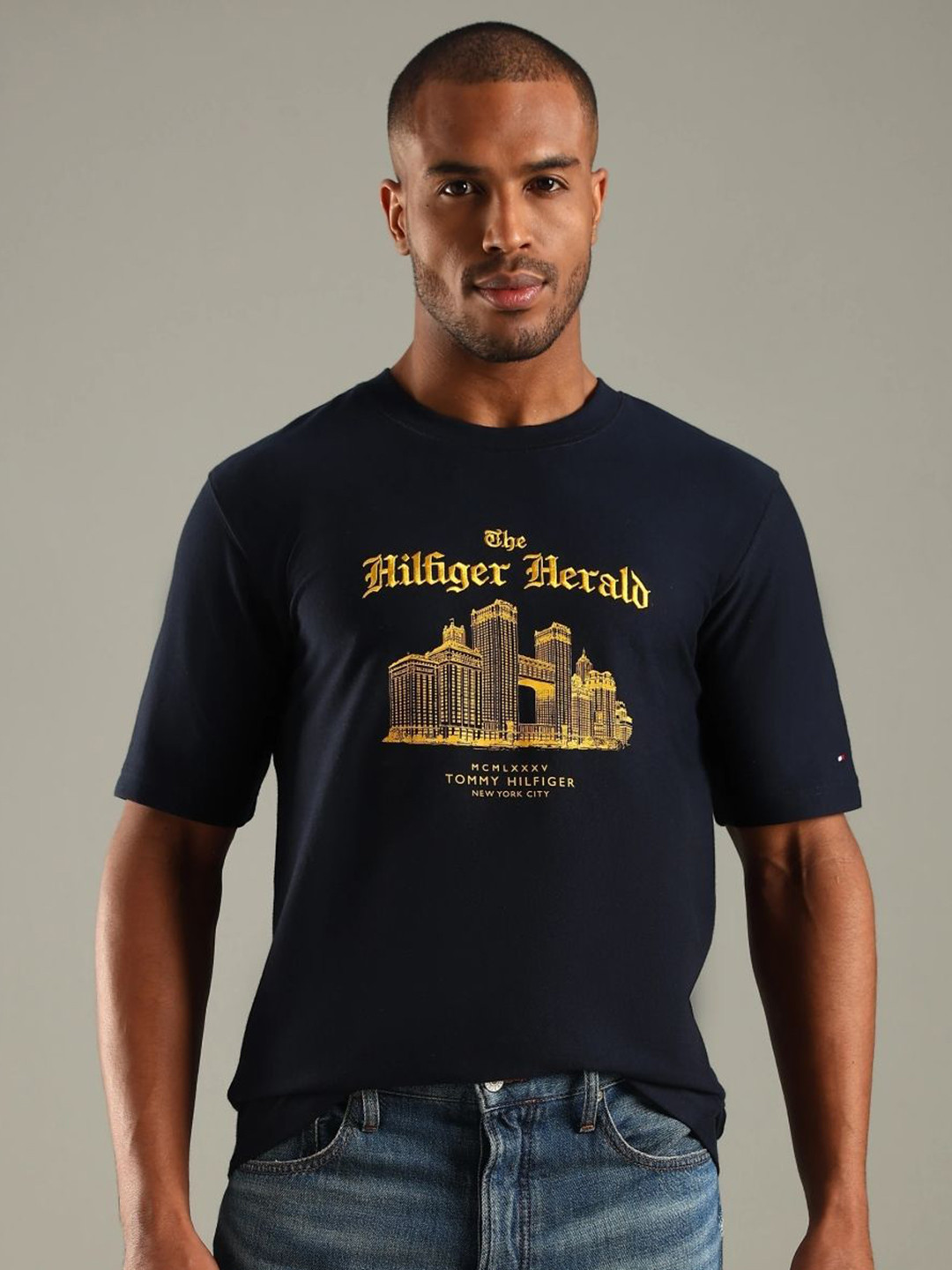 Tommy Hilfiger Graphic Printed Relaxed Fit Cotton T-shirt