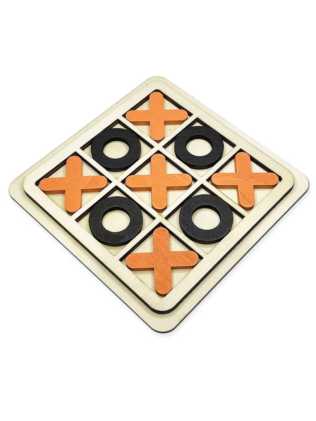 Kafron Kids Wooden Tic Tac Toe - X and O, Cross and Zero Board Game Puzzles