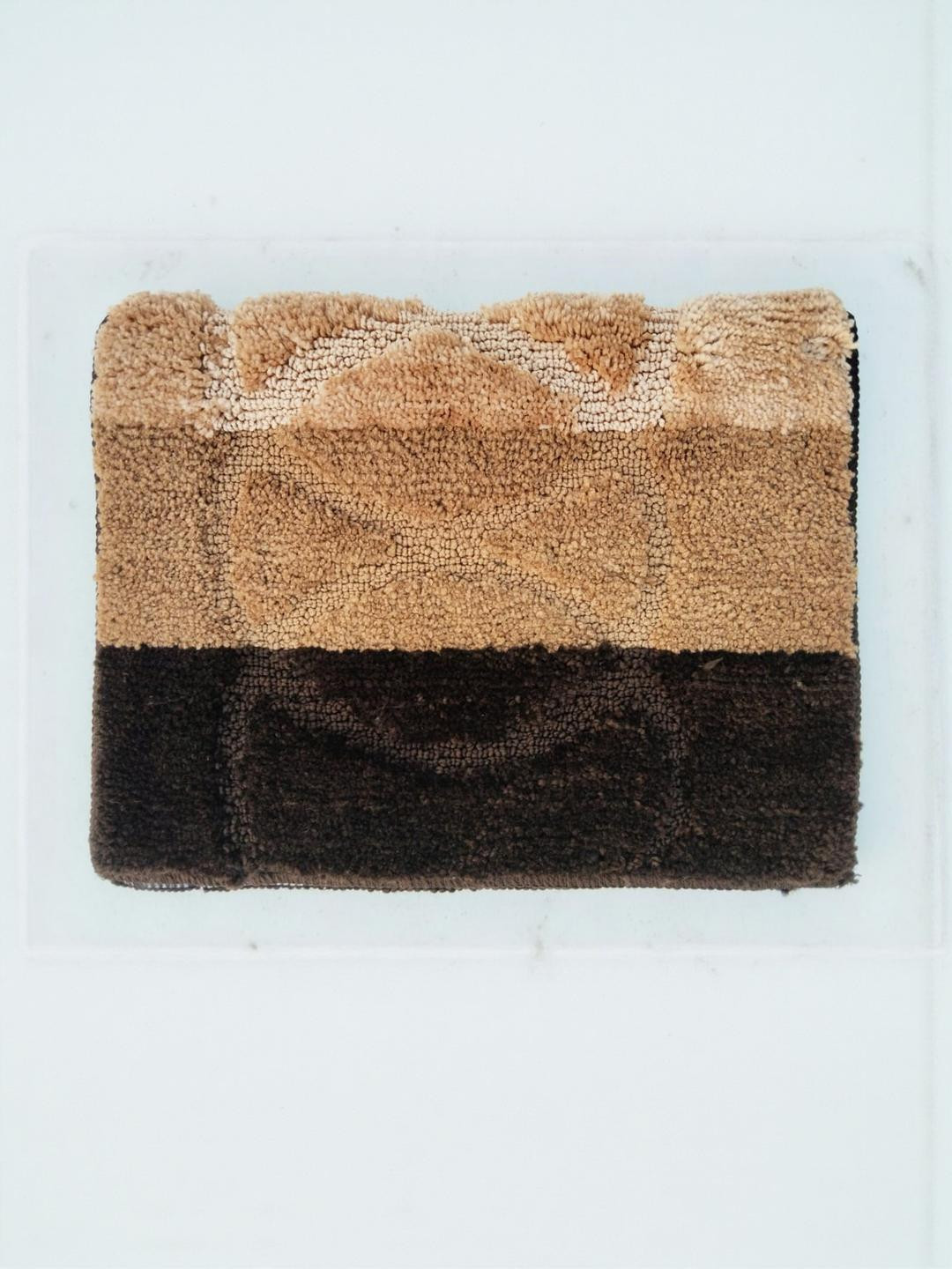 CROWN MATTINGS Coffee Brown 1400 GSM Microfibre Bath Rugs