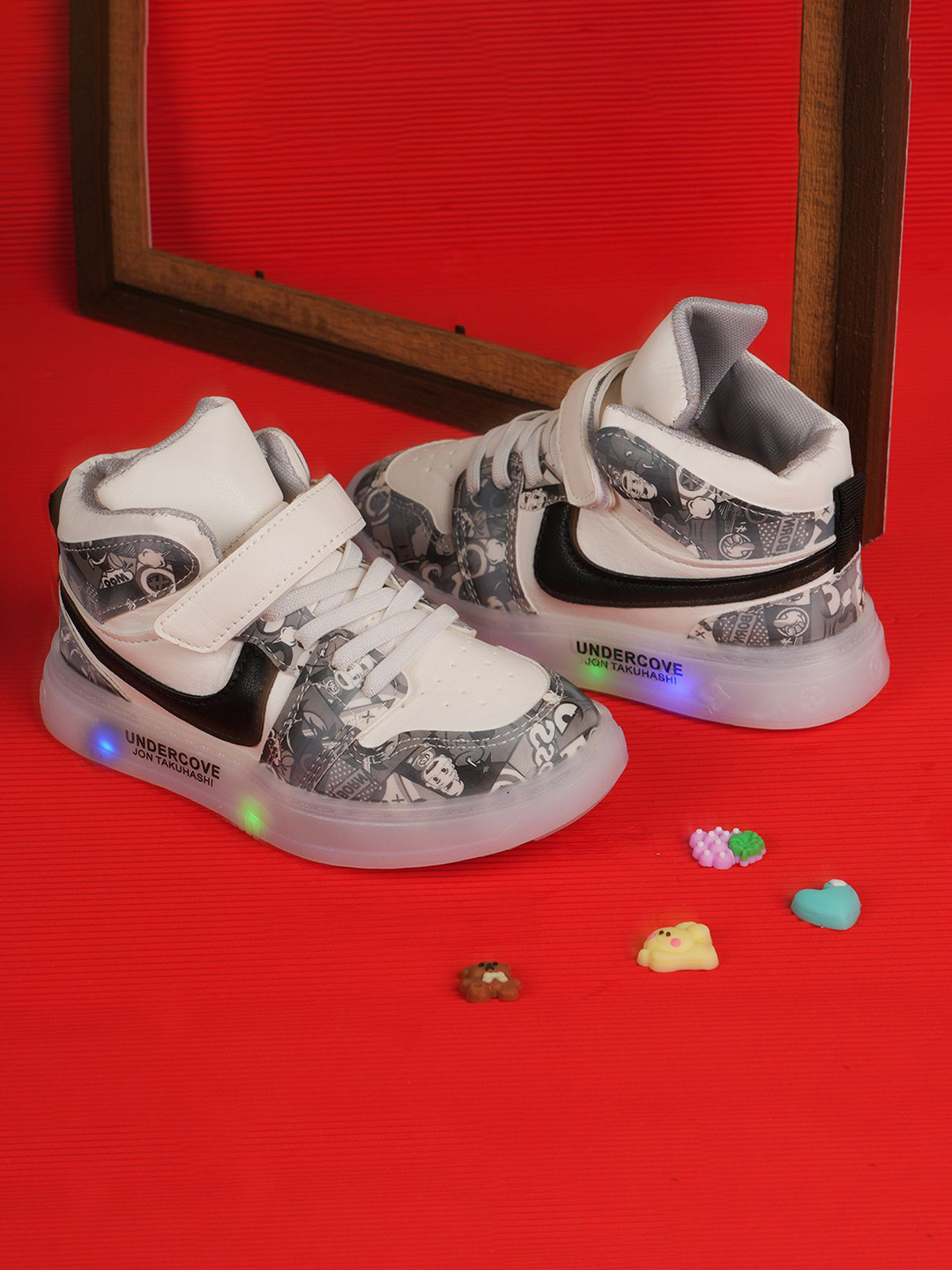 Happy Feet Kids Colourblocked Sneakers with LED