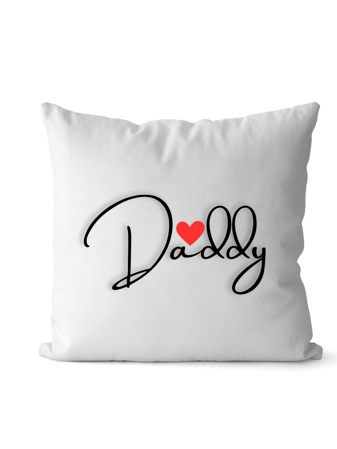 Loops n knots White & Black Daddy Printed Pre-Filled Cushion