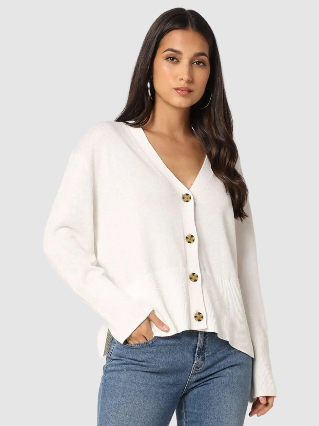 GAP Women V-Neck Classic Cardigan Sweaters