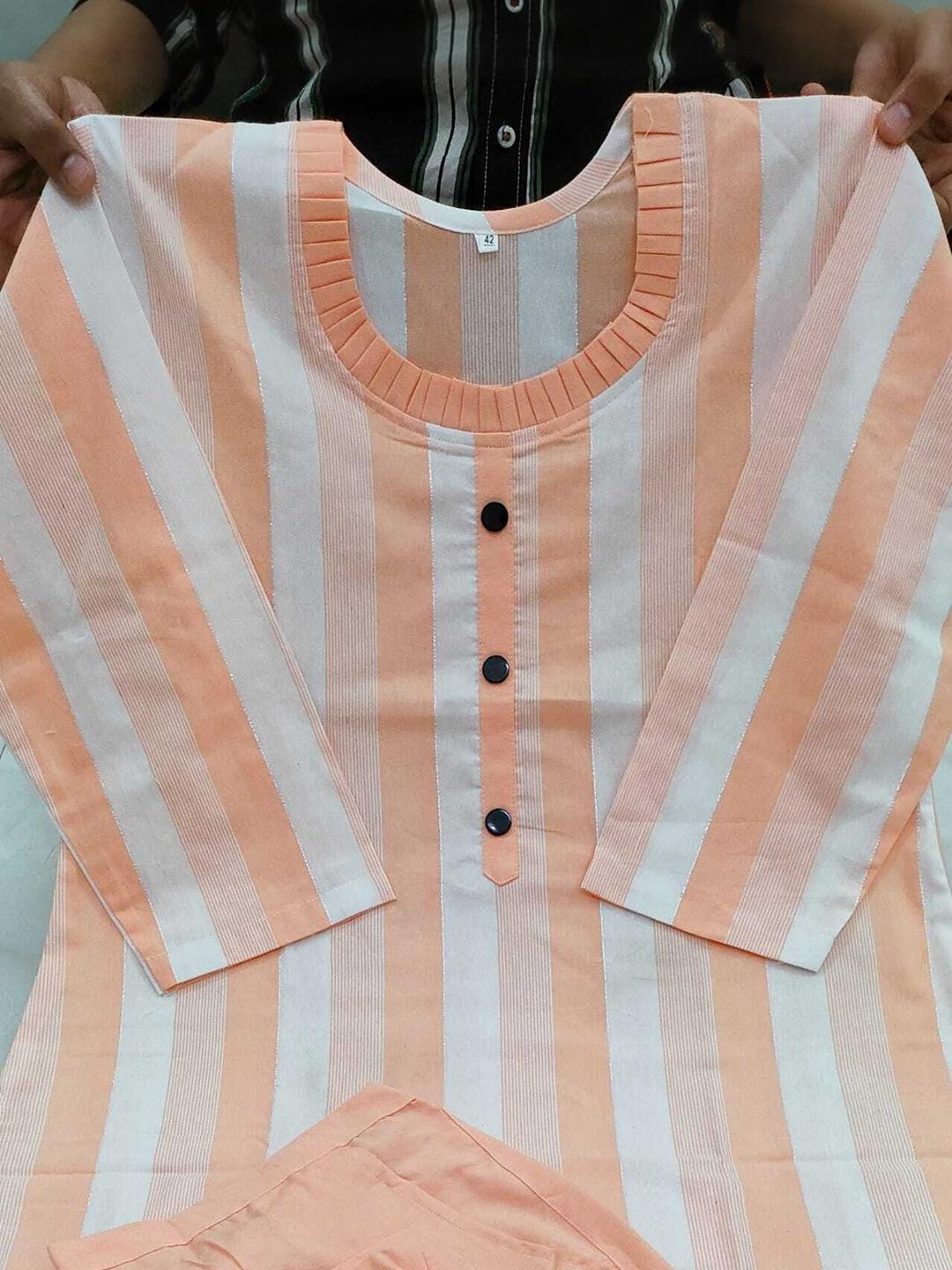 MISBA COLLECTION Women Striped Kurta with Trousers & With Dupatta