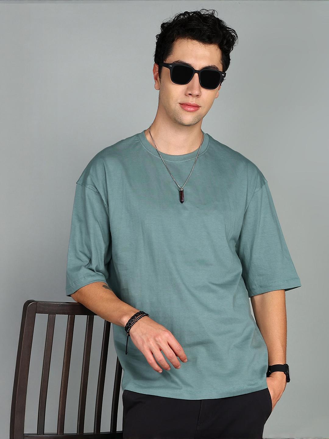 BEING WANTED Men Cotton Oversized T-shirt