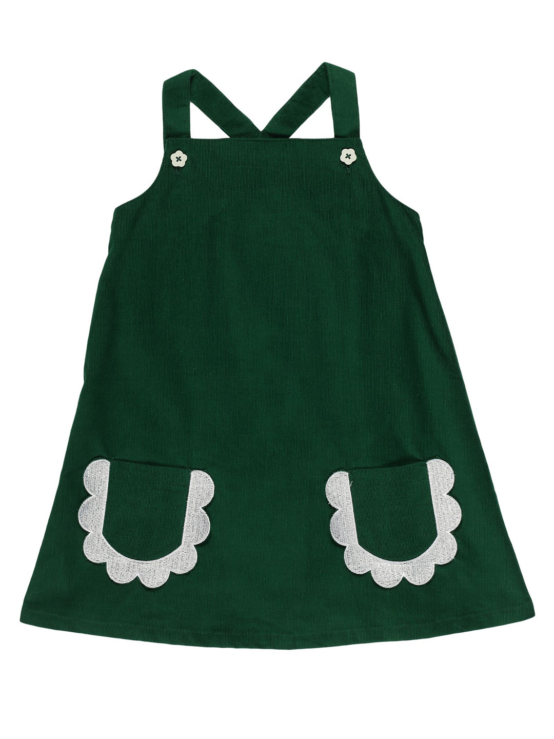 YOUNG BIRDS Girls Ribbed A-Line Dress