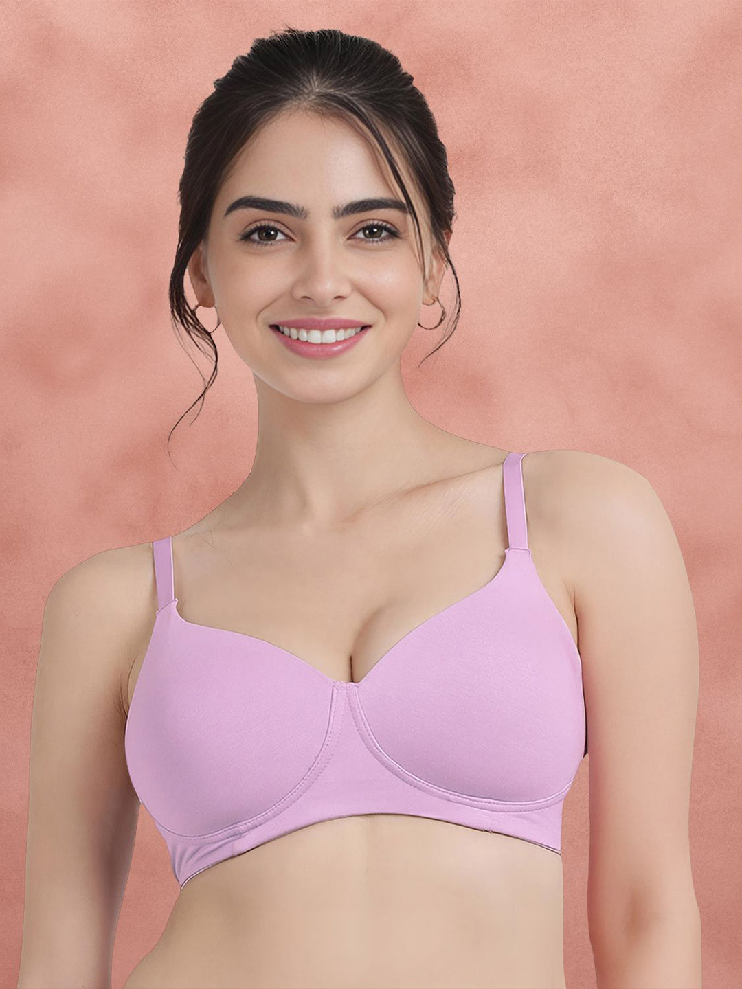 Susie Core Women Medium Coverage Lightly Padded Non-Wired Cotton Push-Up Bra