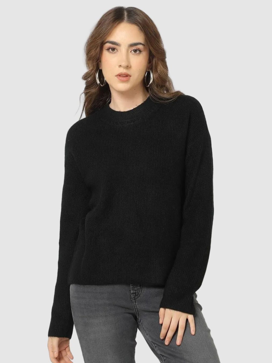 GAP Women Round Neck Long Sleeve Pullover Sweaters