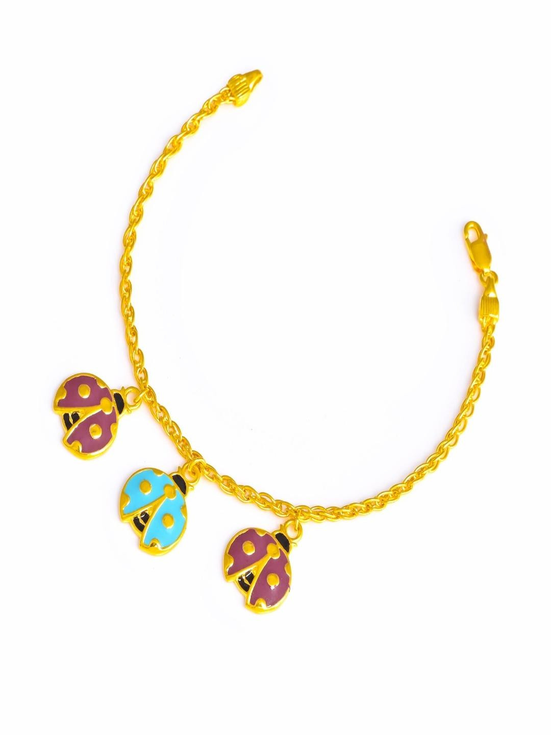 Vinayak Jewellers 925 Sterling Silver The Tri Lady Charm Silver Bracelet