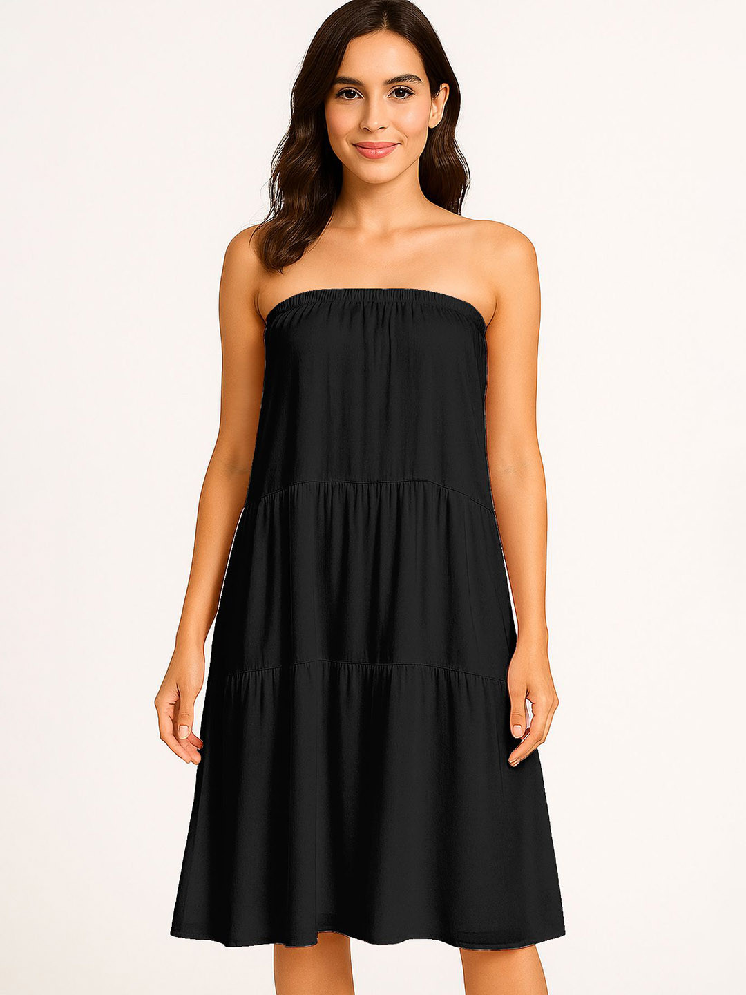 Moomaya Flowy Tiered Maxi Skirt