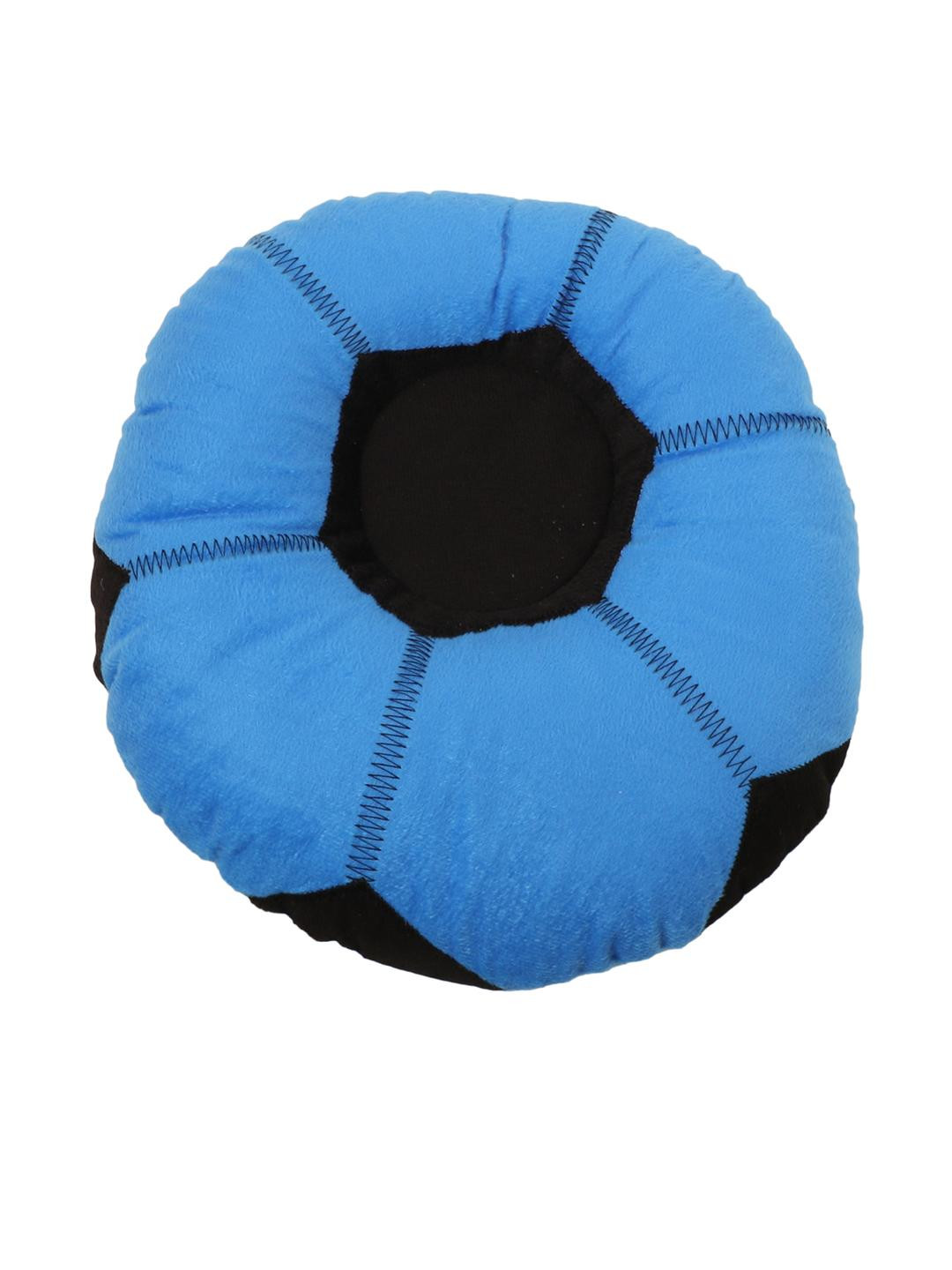 SONNASOFT Kids Blue Foot Ball Shaped Pillow