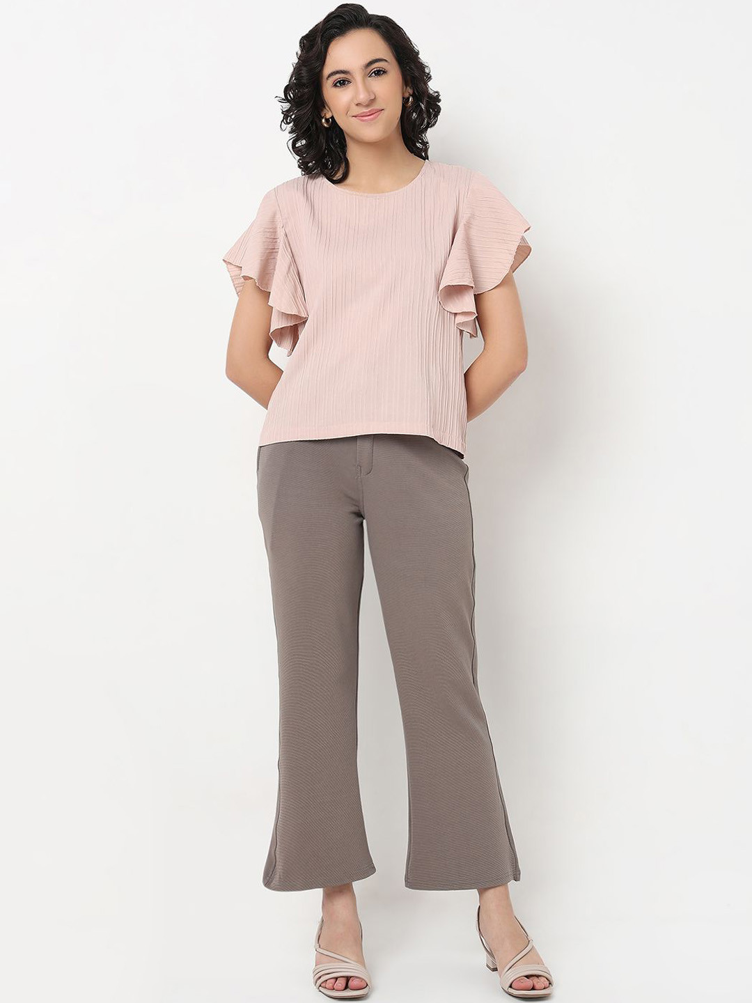 Smarty Pants Round Neck Top With Trousers Co-Ords