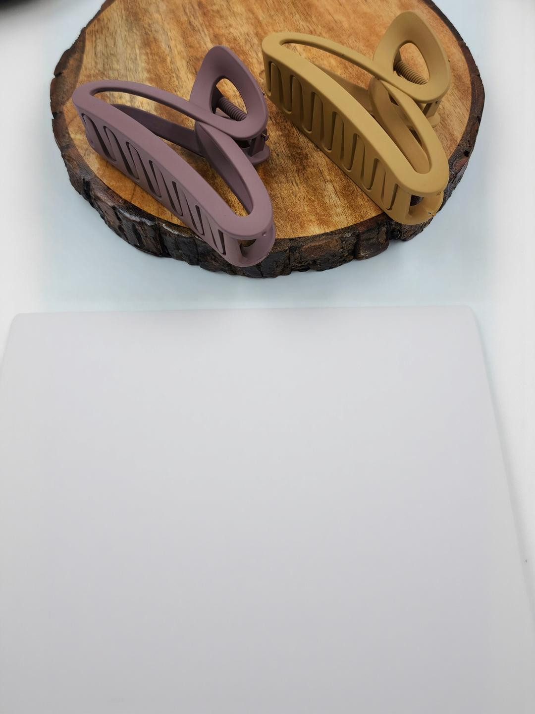 DIVASTRI Women Set of 2 Hair Plastic Claw Clip