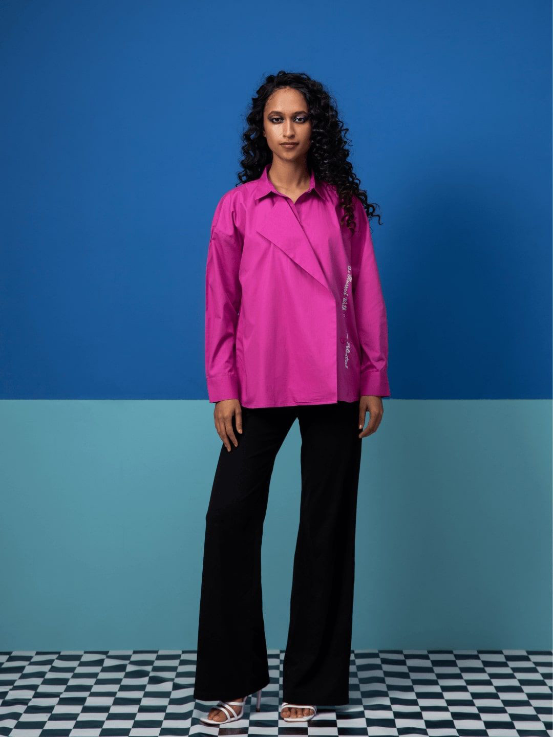 Stylefables Floral Embroidered Cotton Regular Fit Shirt