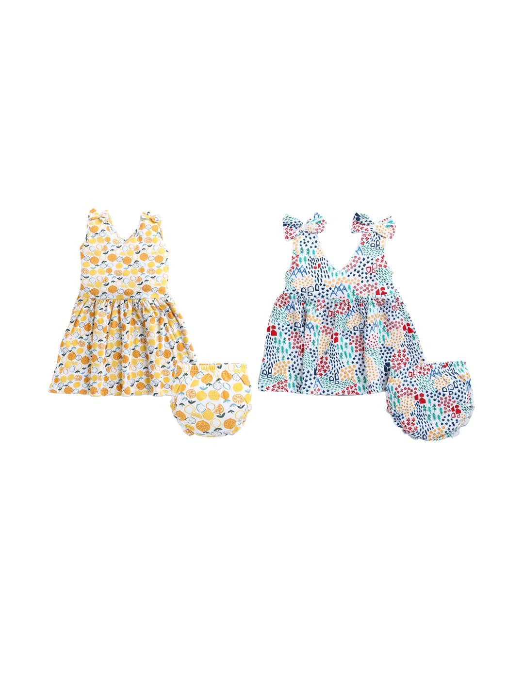 THE COTTON Pack of 2 BABY Print A-Line Dress