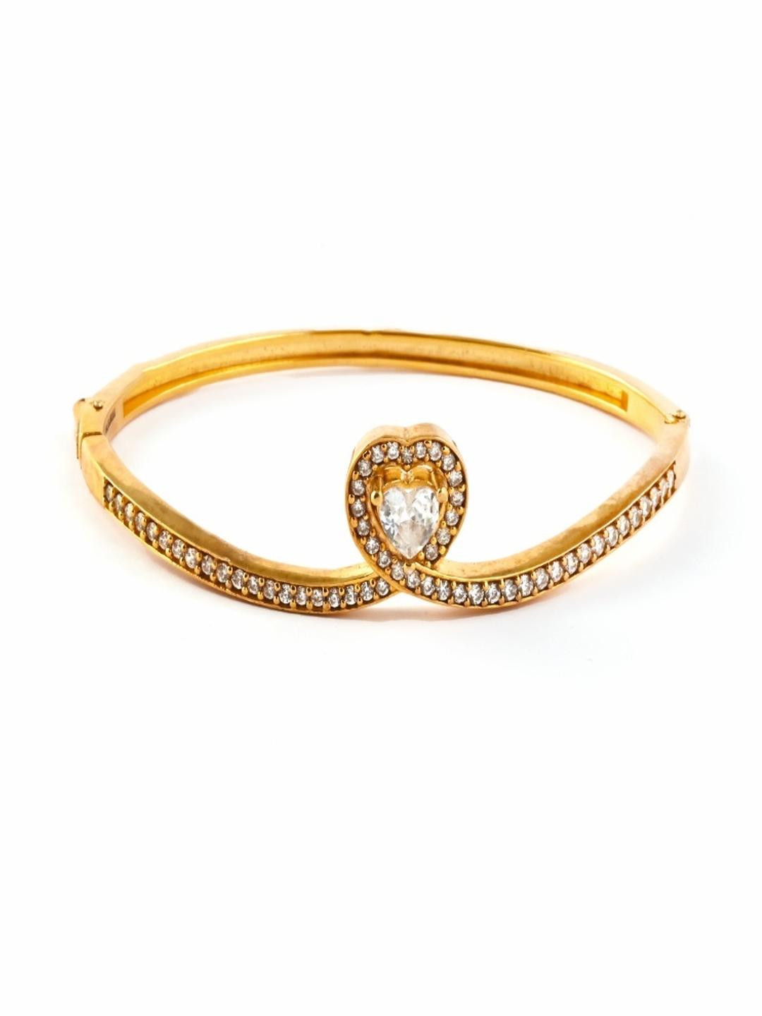 Vinayak Jewellers 925 Sterling Silver The Heart Radiance Cuff Bracelet