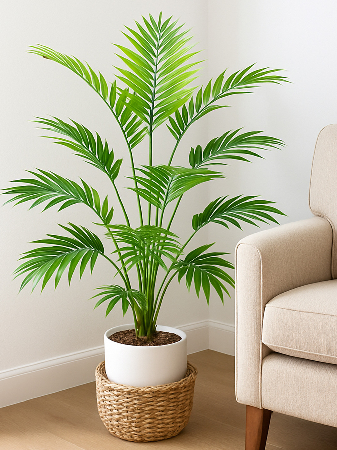 Homesake Green Faux Palm Plant