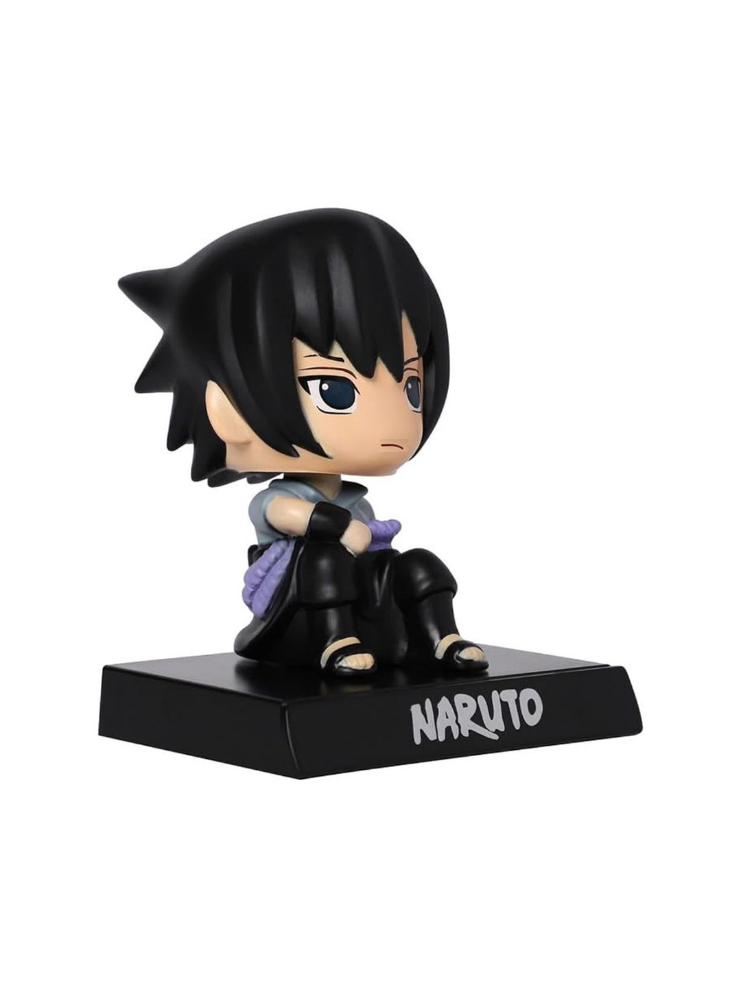 AUGEN Black Sasuke Uchiha Figure Bobblehead Showpiece